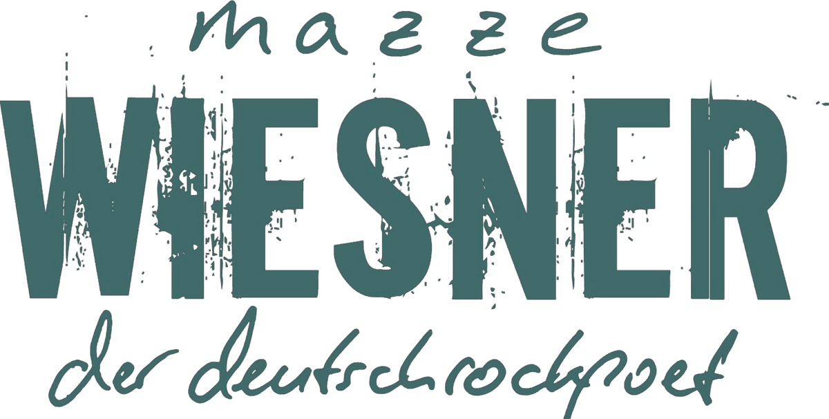 Wortmarke von Mazze Wiesner, dem Deutschrockpoeten aus Chemnitz